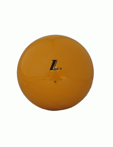 Мяч для художественной гимнастики "L" желтый 18см
