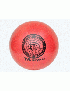 Мяч гимнастический блестящий  TA Sport красный