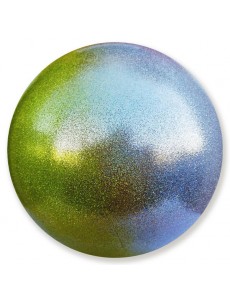 Мяч PASTORELLI GLITTER HV с переходом цвета (серебро-желтый)